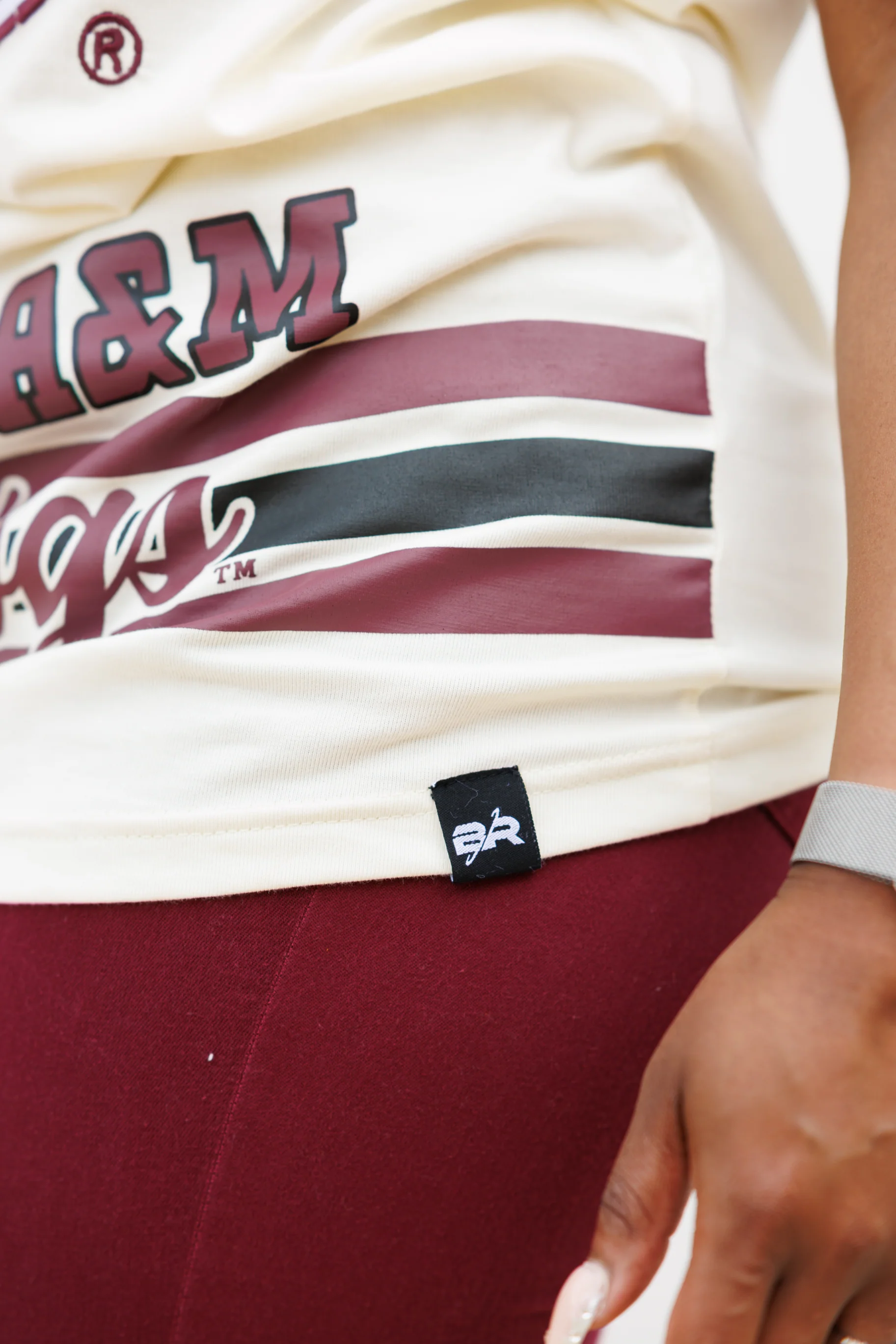 AAMU BIG Bulldog PREMIUM Tee in Cream - Image 5