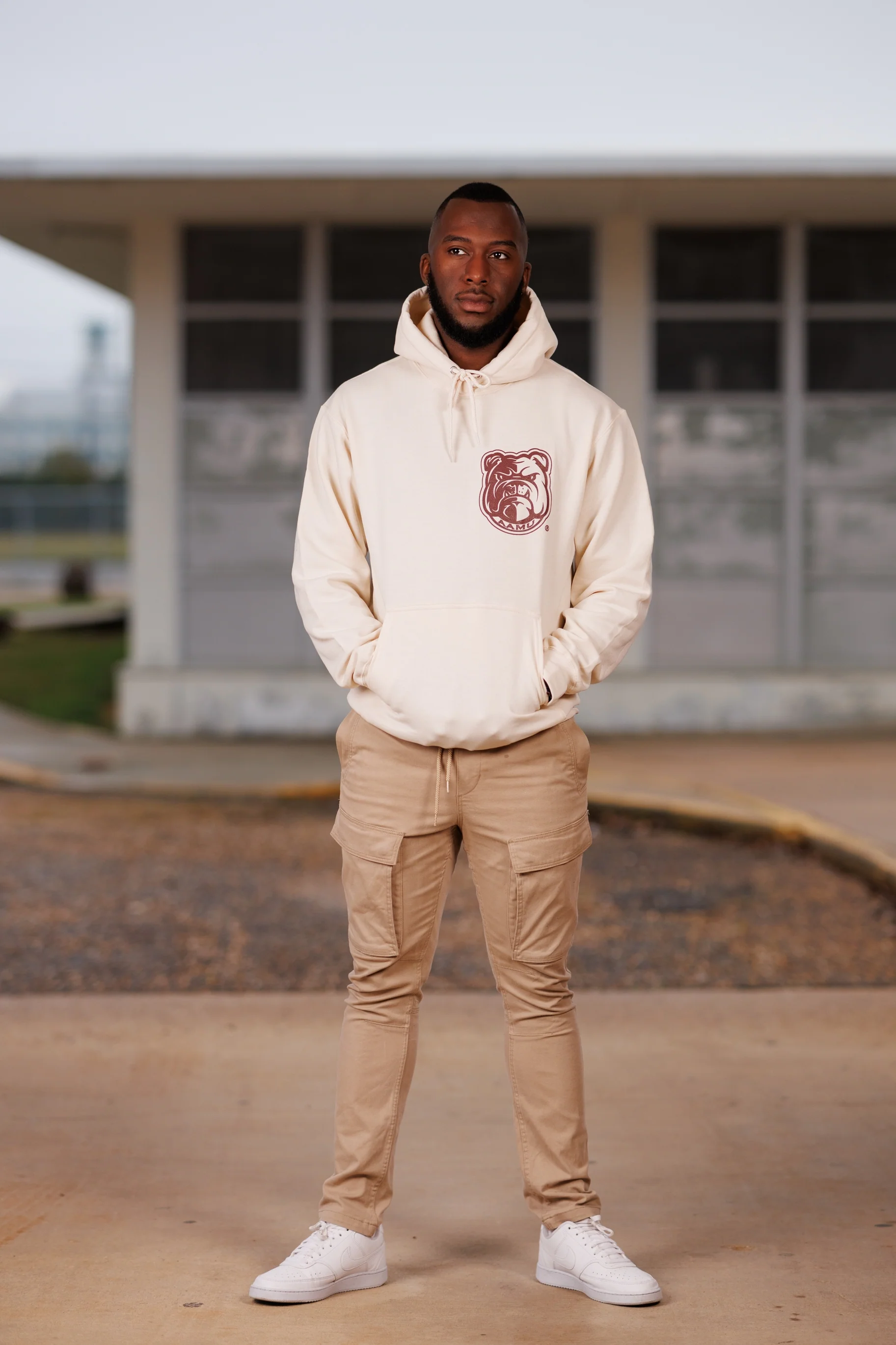 AAMU "The Hill" Hoodie in Natural - Image 4