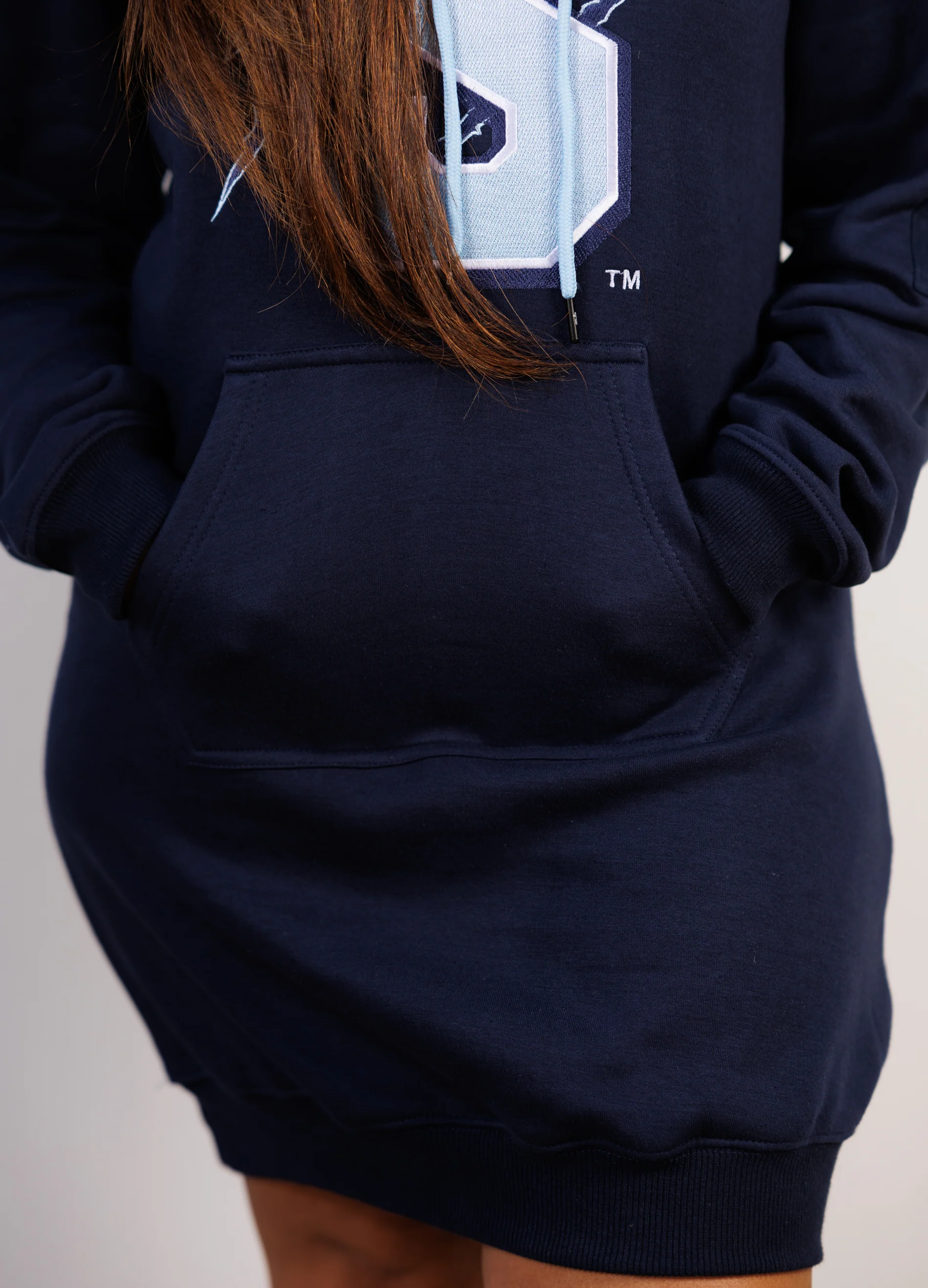 Embroidered Spelman Hoodie Dress - Image 10