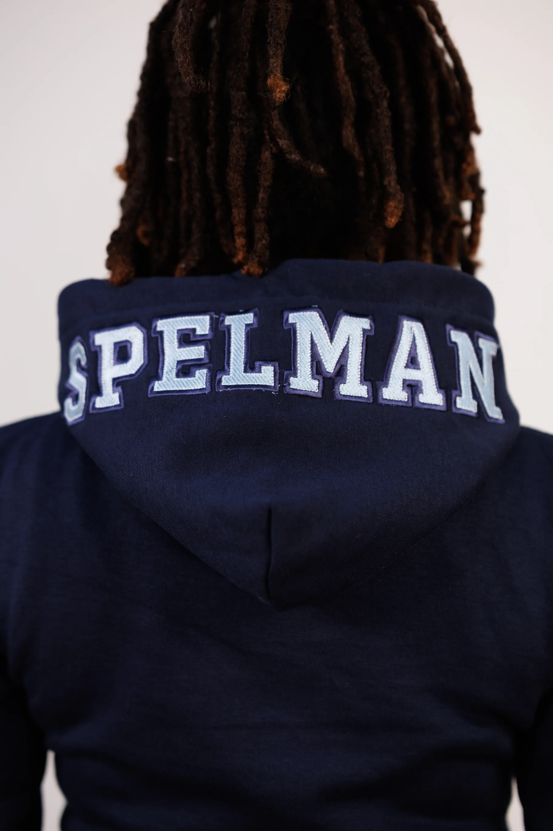 Embroidered Spelman Hoodie Dress - Image 11