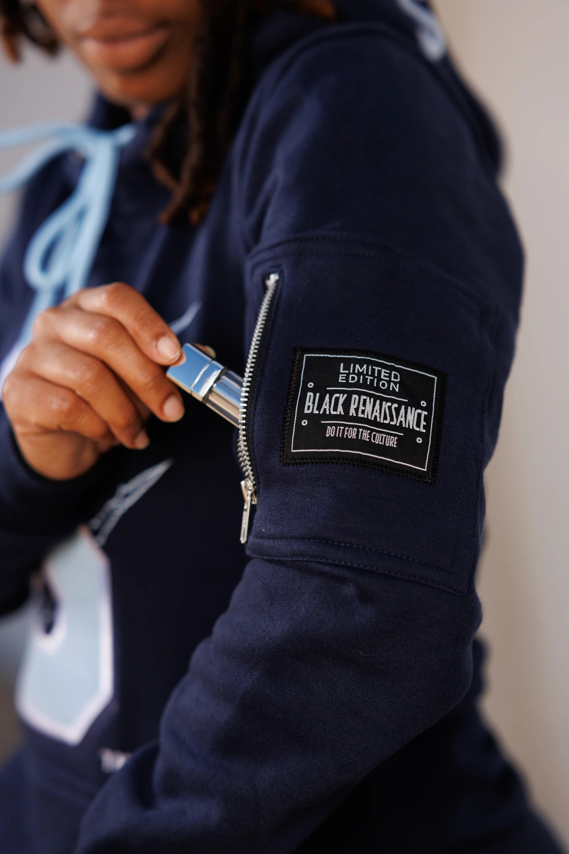 Embroidered Spelman Hoodie Dress - Image 12