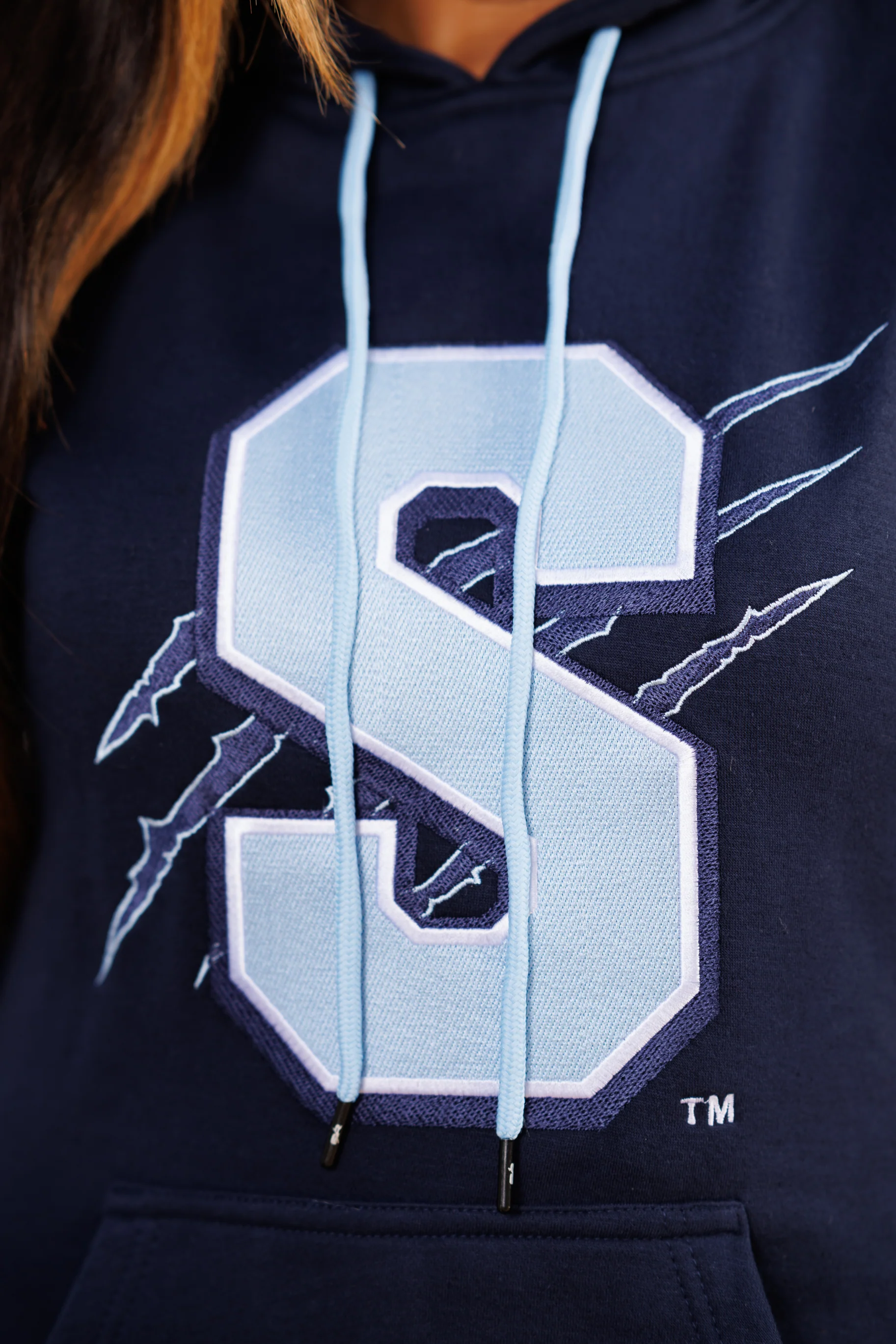 Embroidered Spelman Hoodie Dress - Image 7