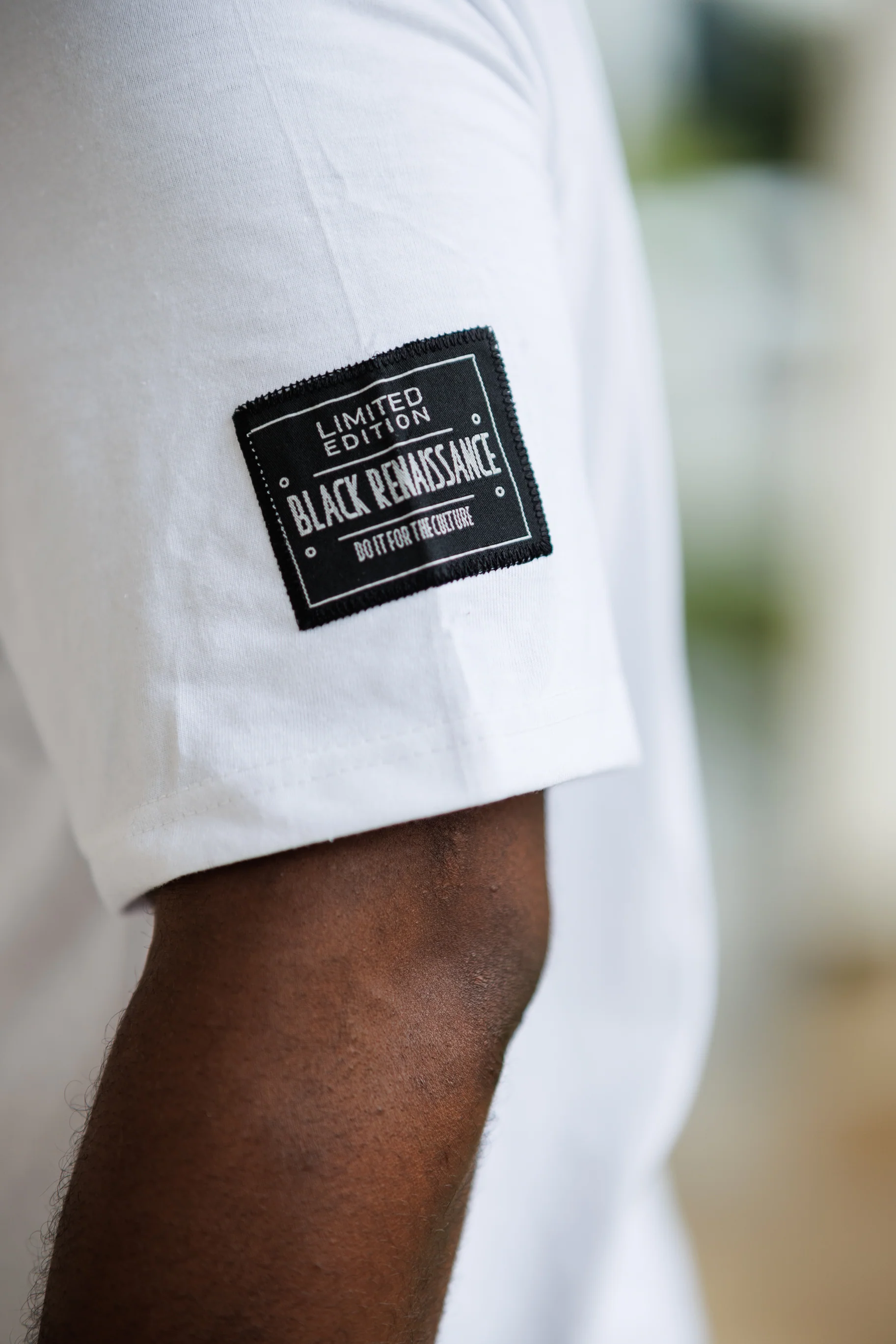 Heavyweight PUFF PRINT Culture Tee White/Royal Blue (Premium Tee) - Image 3