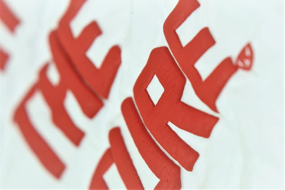 Heavyweight PUFF PRINT Culture Tee White/Royal Blue (Premium Tee) - Image 5