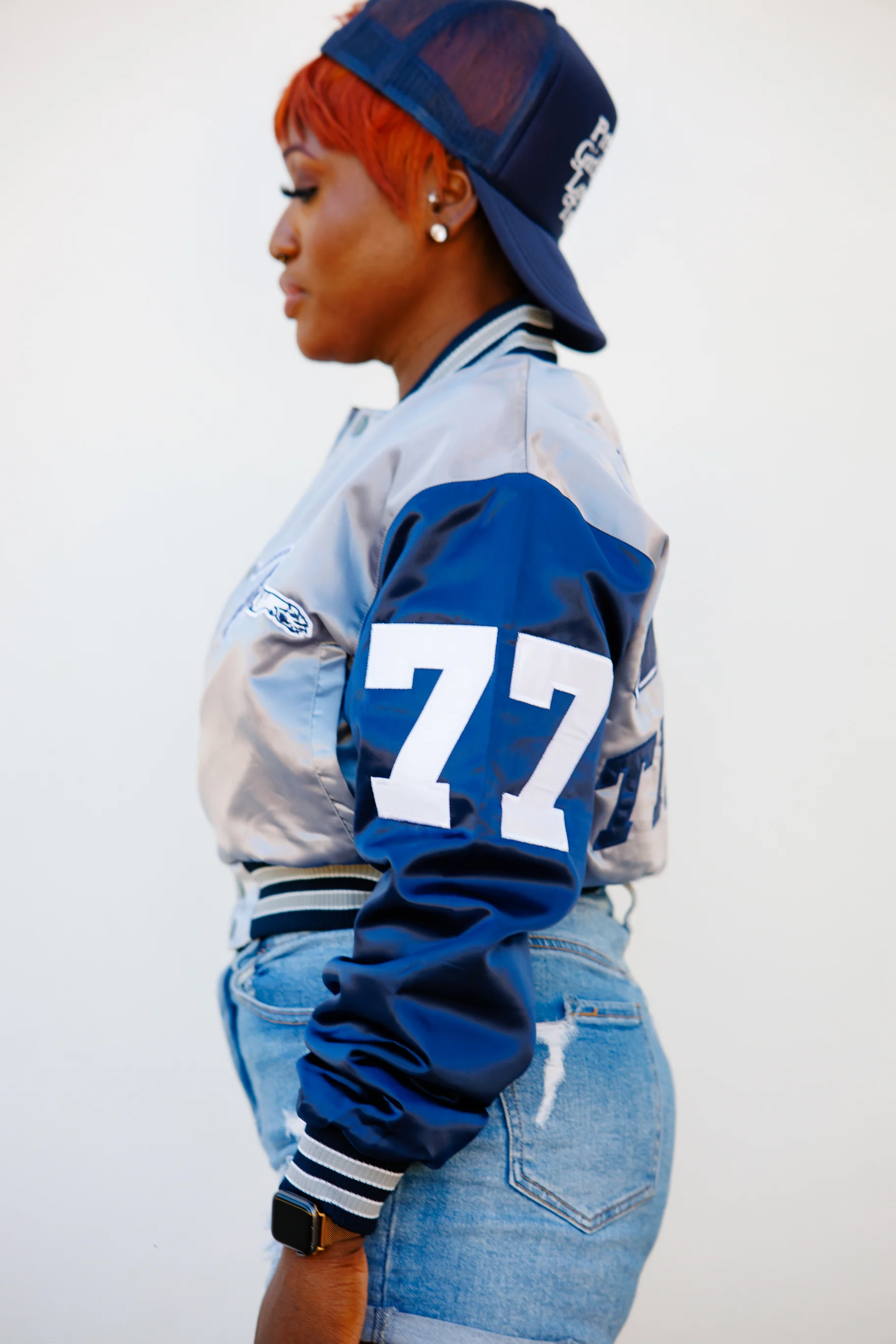 Jackson State Limited Edition Women's Satin Jacket in Gray - Image 3