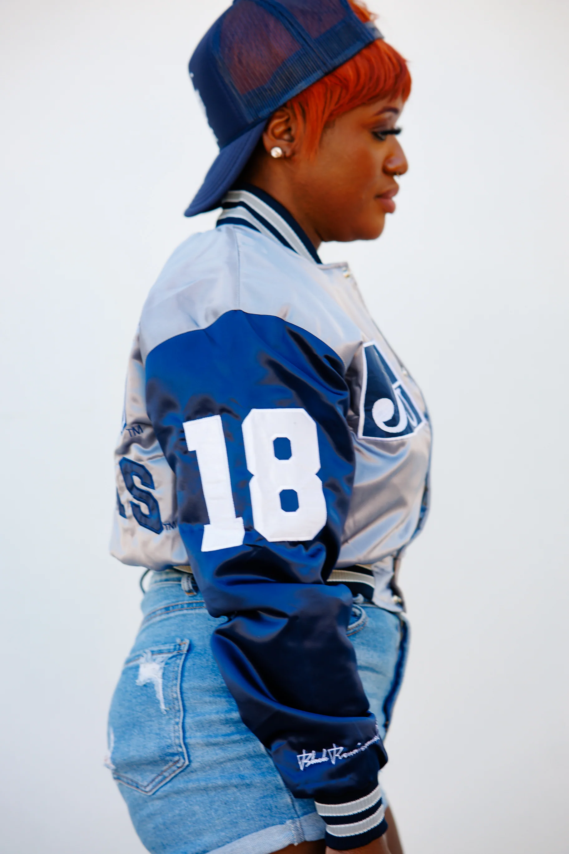 Jackson State Limited Edition Women's Satin Jacket in Gray - Image 4