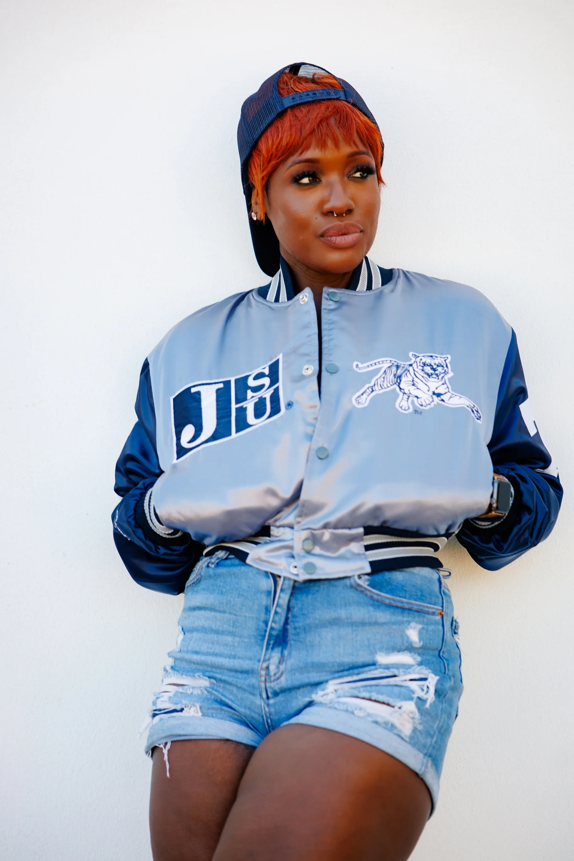 Jackson State Limited Edition Women's Satin Jacket in Gray - Image 5