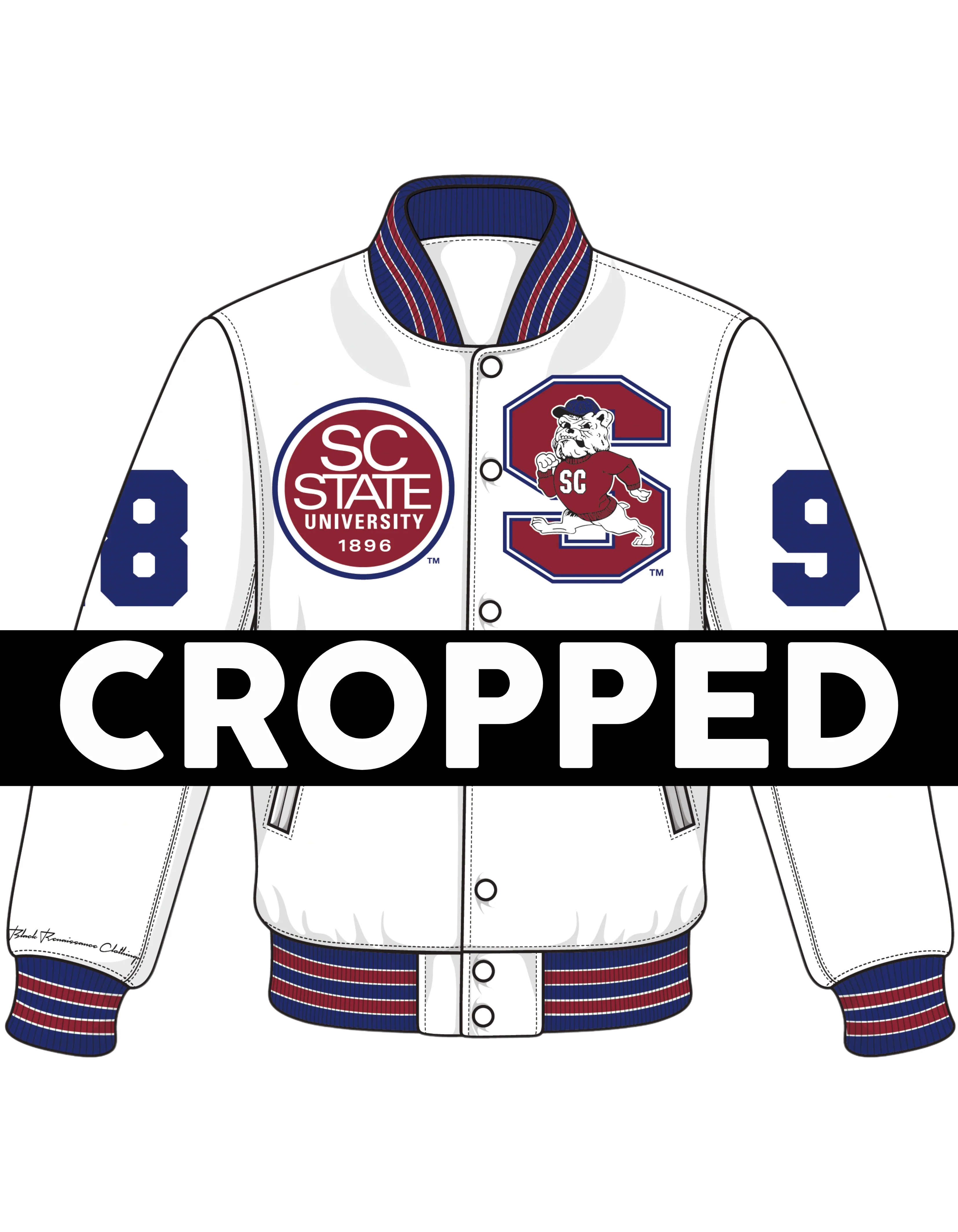 SC State Limited Edition Cropped Satin Jacket - Image 3