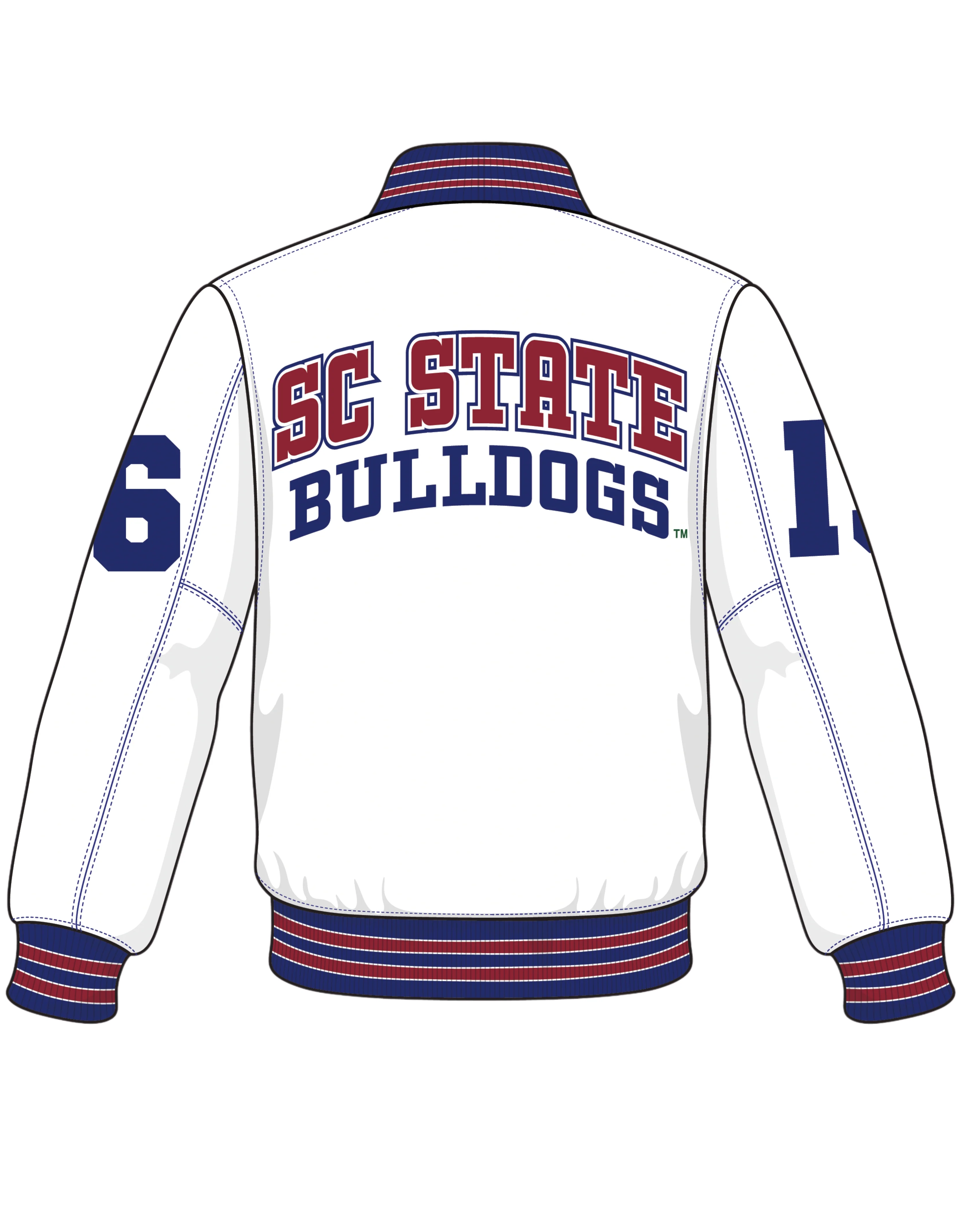 SC State Limited Edition Cropped Satin Jacket - Image 4