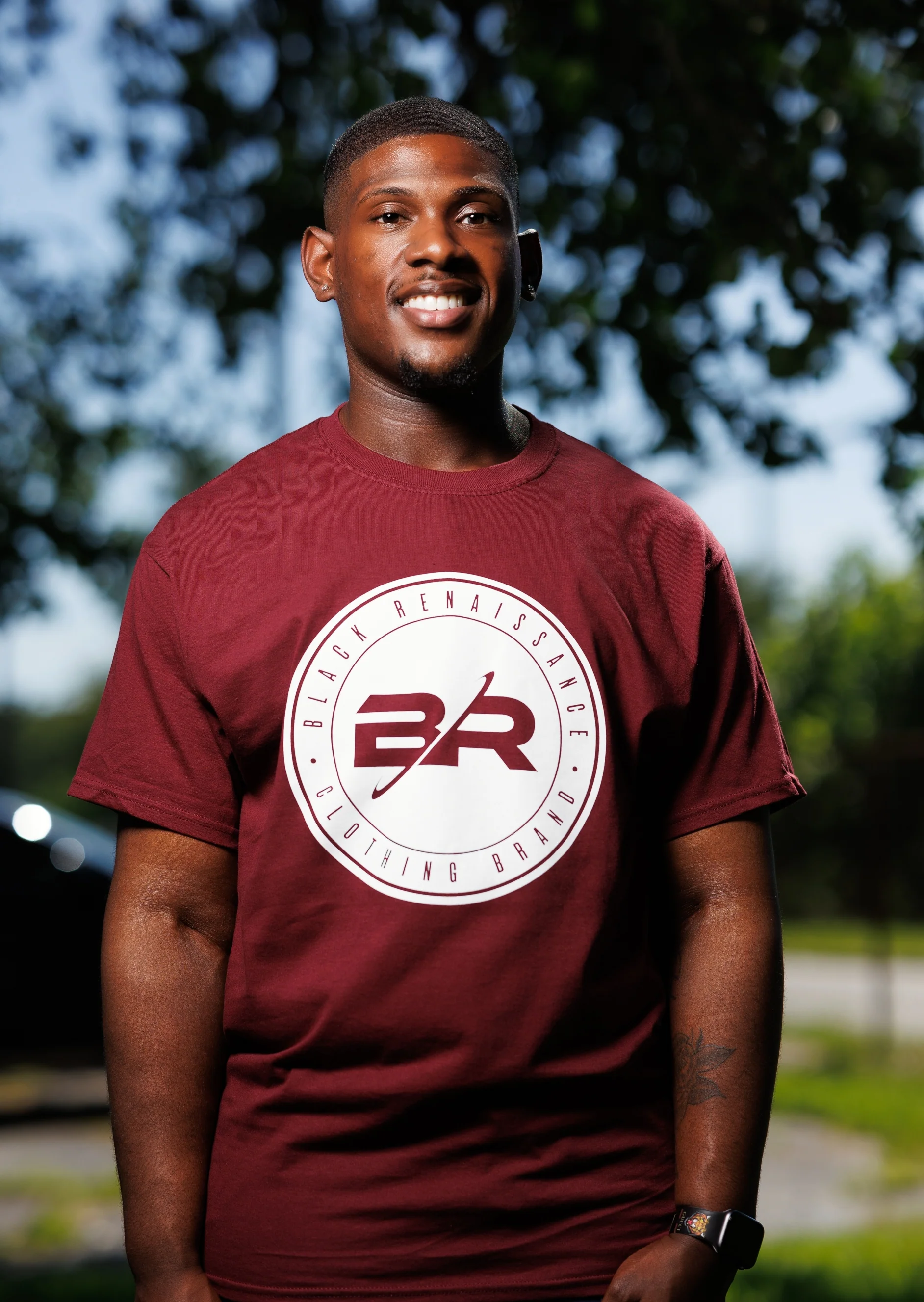 Maroon Classic Tee - Image 3