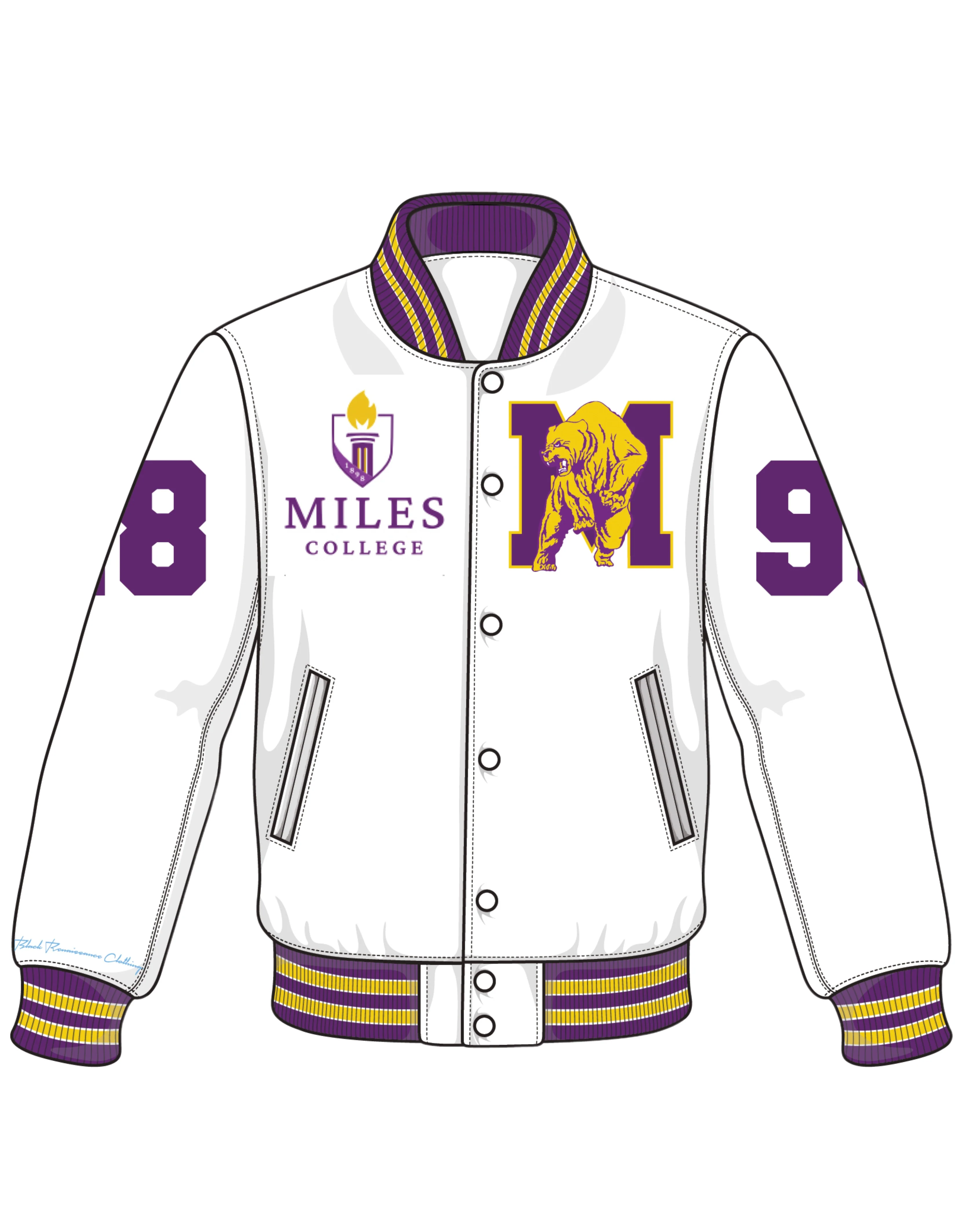 Miles College Limited Edition Satin Jacket - Image 3