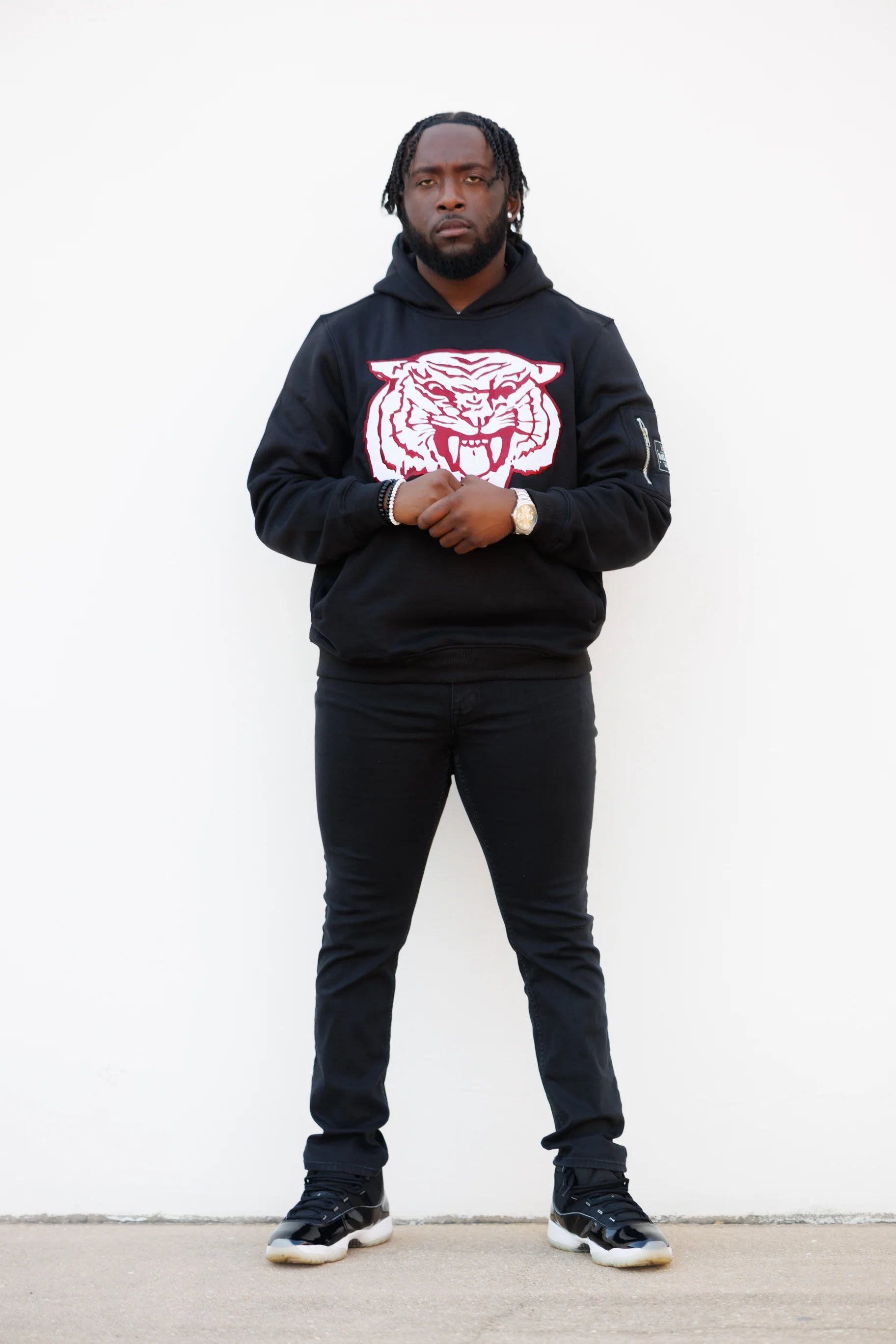 Morehouse Embroidered Big Tiger Hoodie - Image 4