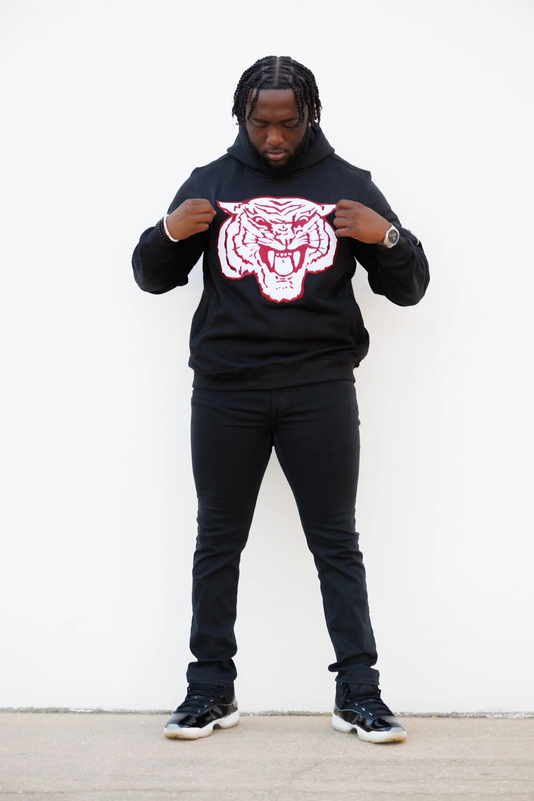 Morehouse Embroidered Big Tiger Hoodie - Image 5