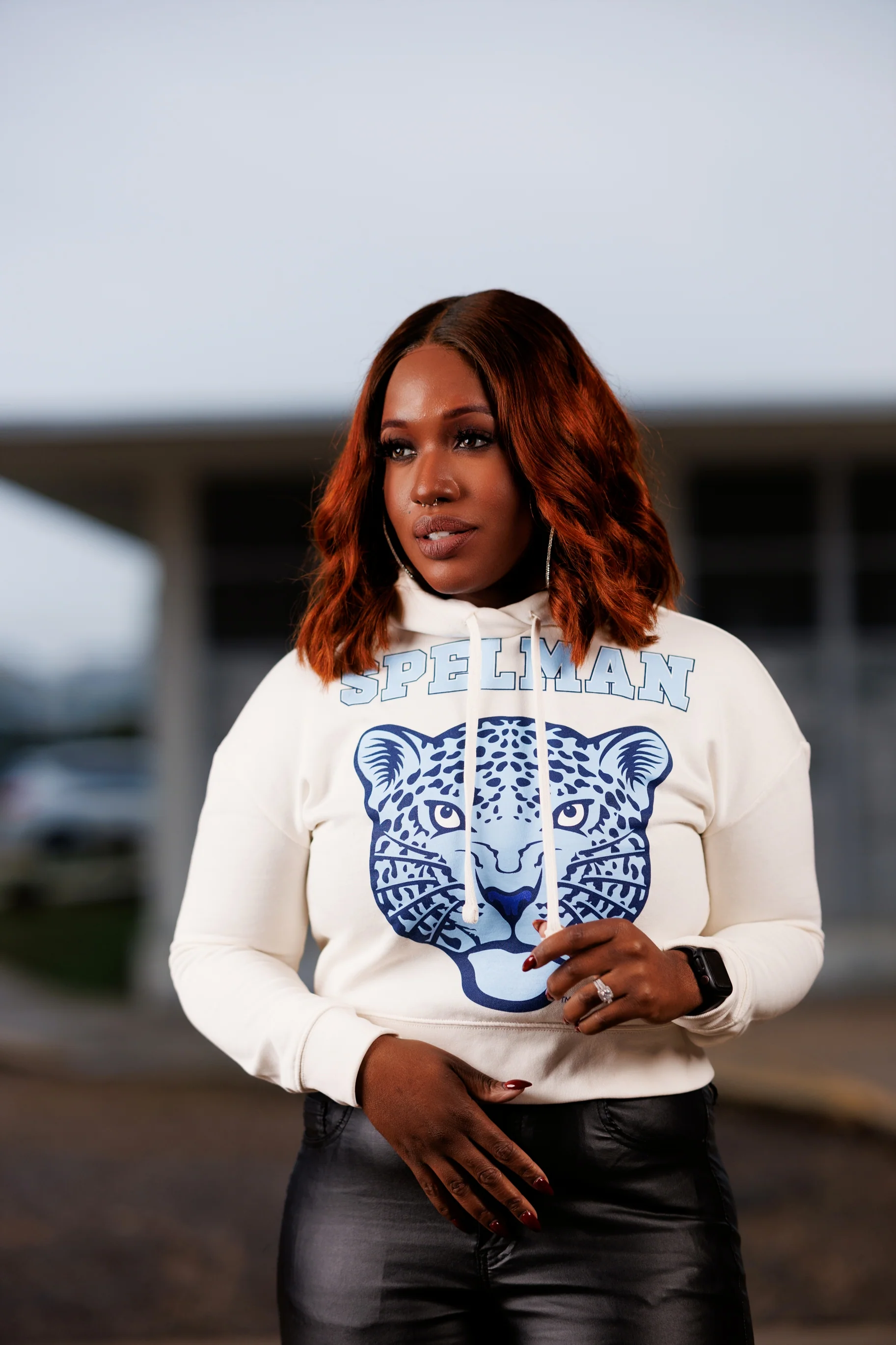 Spelman Cropped Hoodie - Image 5