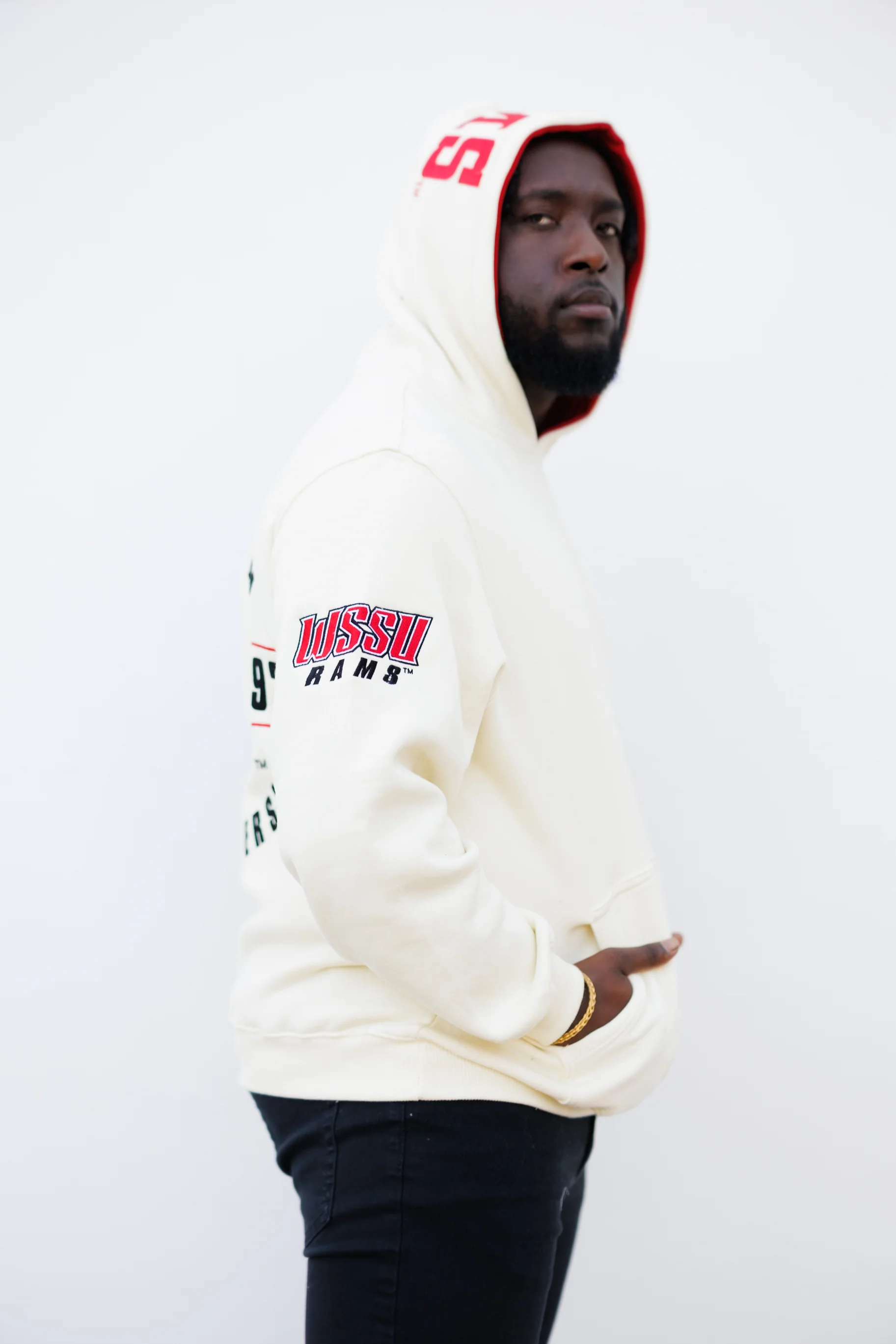 Winston Salem State Embroidered Hoodie - Image 3