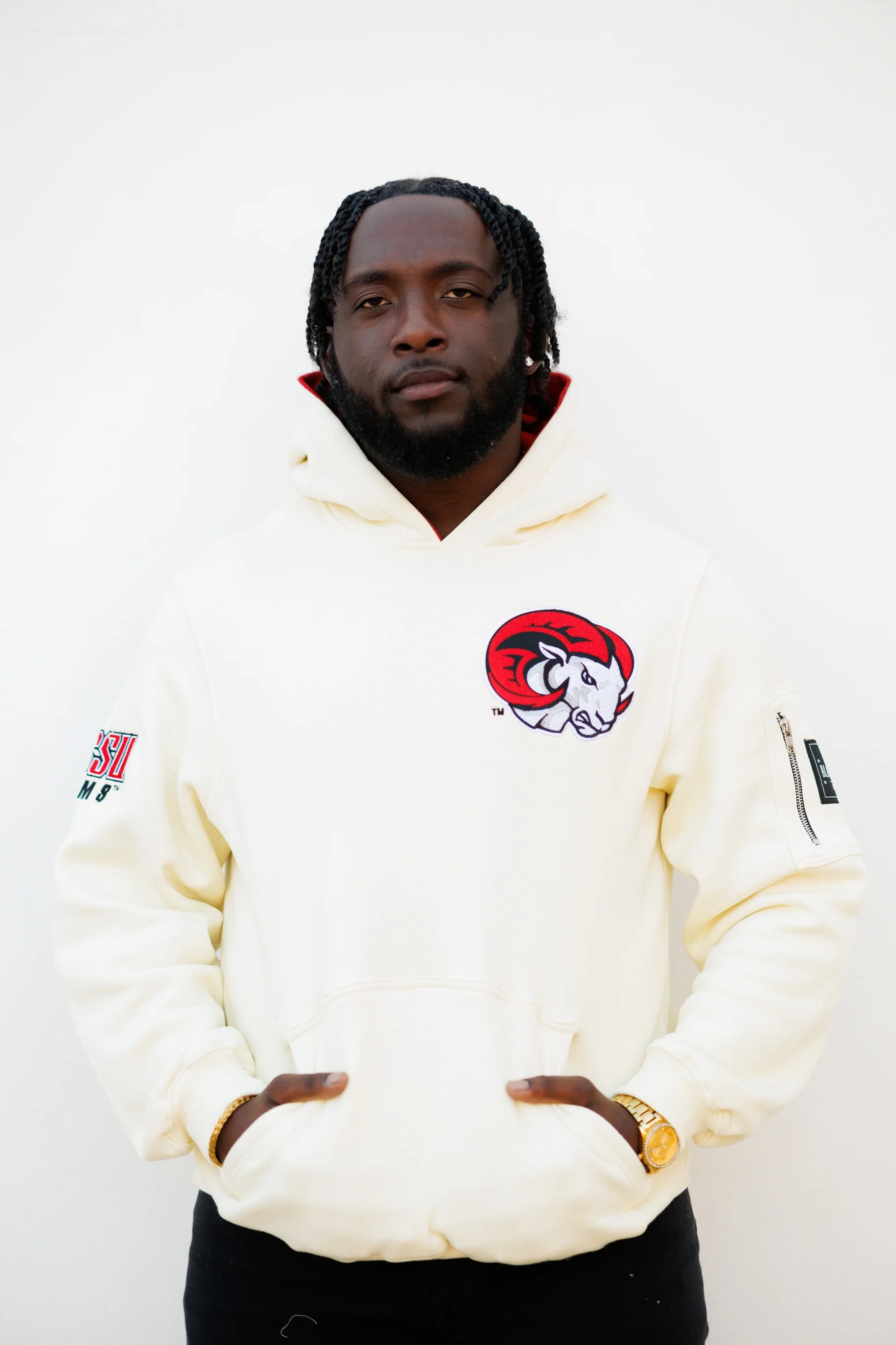 Winston Salem State Embroidered Hoodie - Image 6