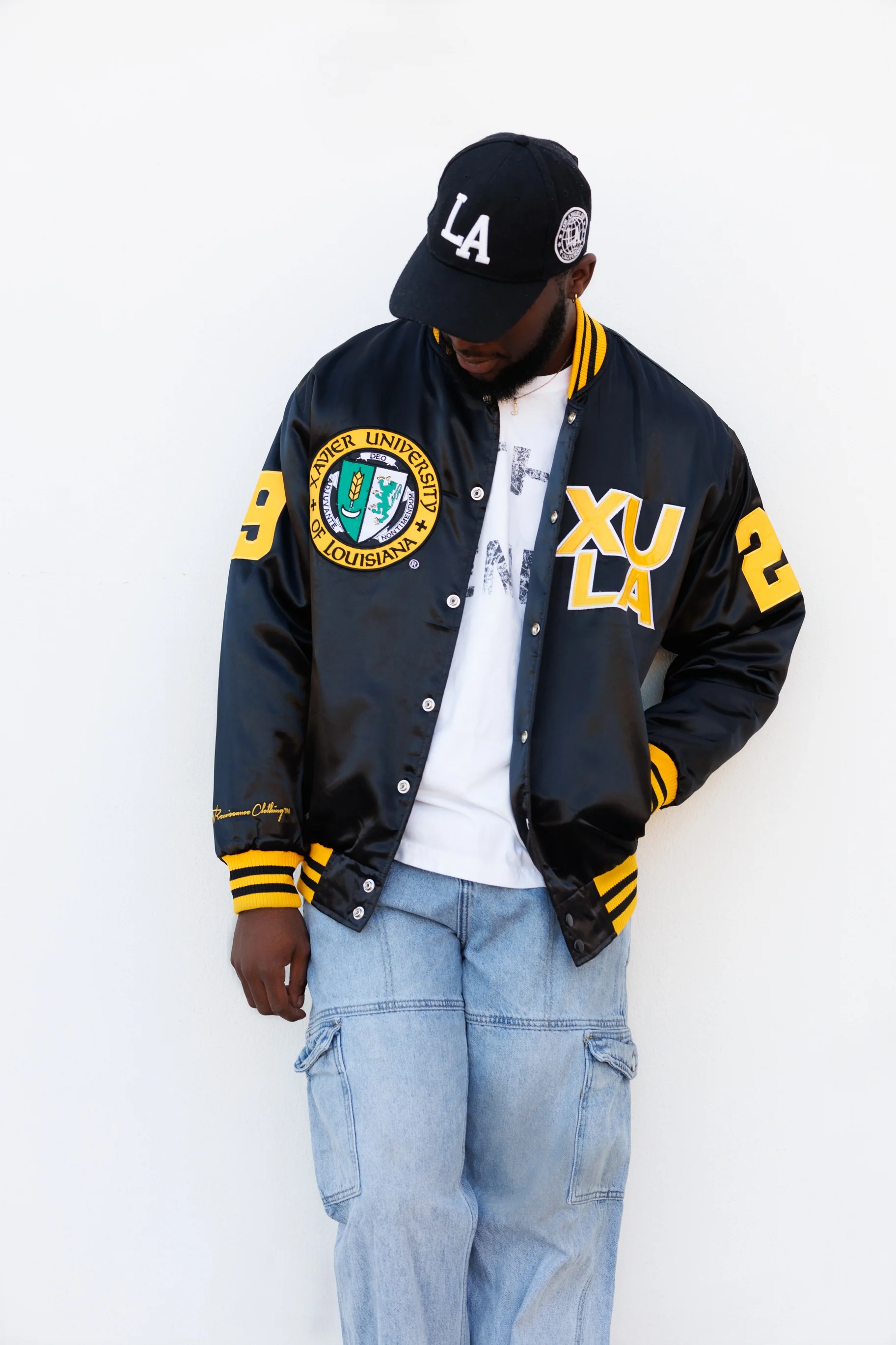 Xavier Limited Edition Satin Jacket in Black - Image 4